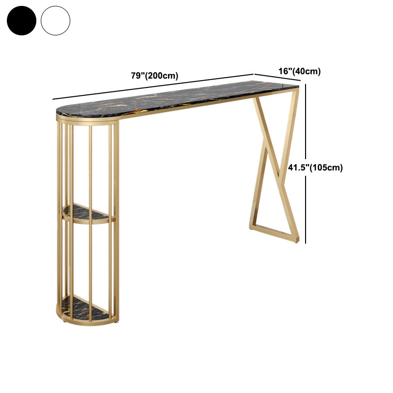 Glam 1/2/3 Pieces Sintered Stone Bar Table Set Fixed Table Counter Set  for Home Use