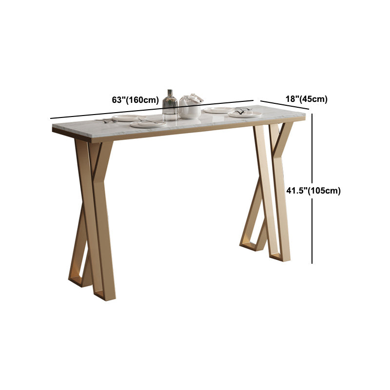 Glam 1/2/5 Pieces Sintered Stone Bar Table Set Rectangular Counter Set for Home Use