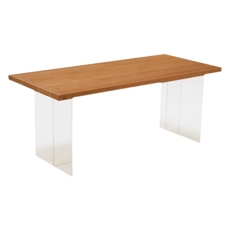 Rectangle Dining Table Modern Style Solid Wood Dinner Table for Home Kitchen