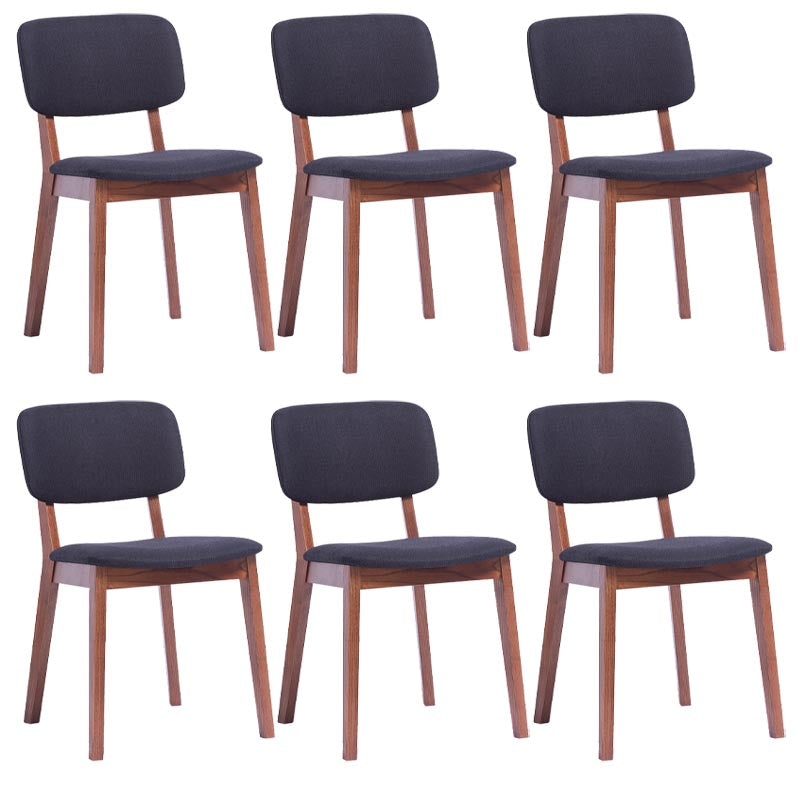 Wood Dining Side Chair Open Back Dining Side Chair for Dining Room