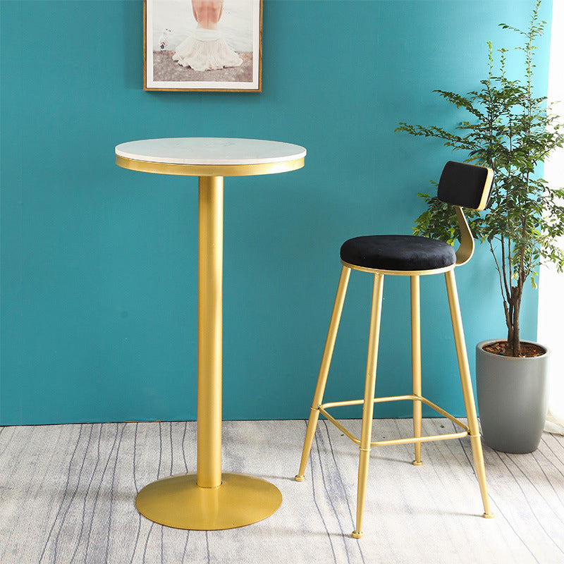 Glam 1/2/3 Pieces Sintered Stone Bar Table Set Fixed Table Counter Set
