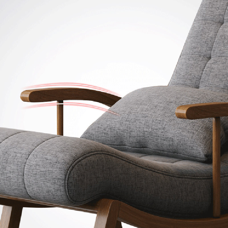 25.59" L x 46.45" W x 31.10" H Lounge Chair Solid Wood Frame Accent Chair for Living Room