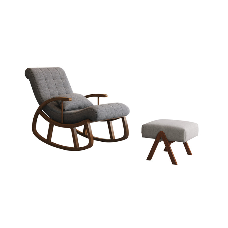 25.59" L x 46.45" W x 31.10" H Lounge Chair Solid Wood Frame Accent Chair for Living Room