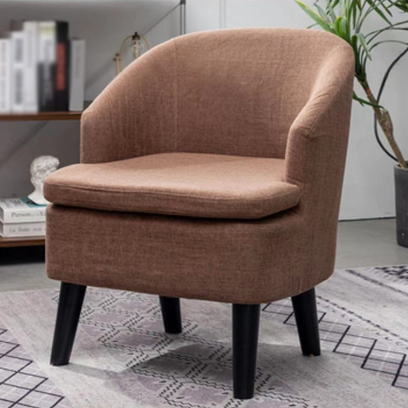 22.04"W*22.04"D Recessed Arms Chair with Basic Four Legs with Tight Back