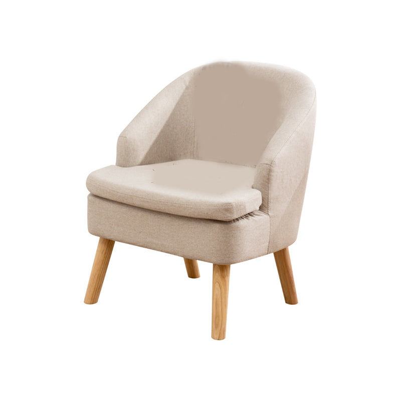 22.04"W*22.04"D Recessed Arms Chair with Basic Four Legs with Tight Back