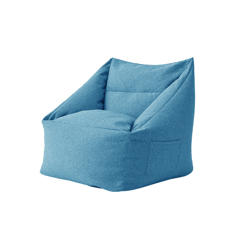 Linen Barrel Accent Chair 25.98" L x 25.98" W x 27.55" H Washable Chair with Storage