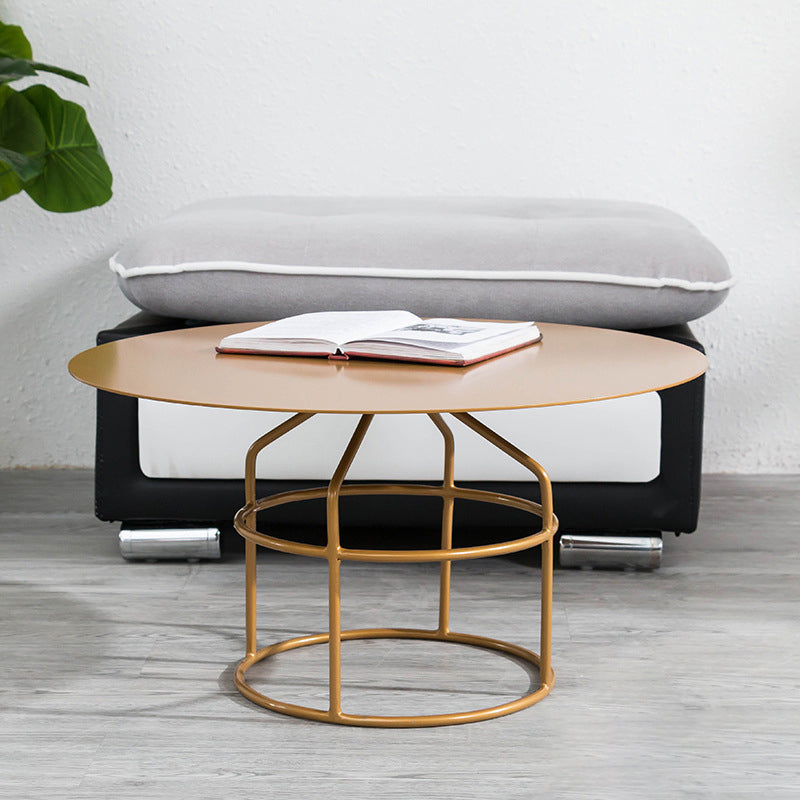 Frame 1 Coffee Table Contemporary Metal Round Cocktail Table