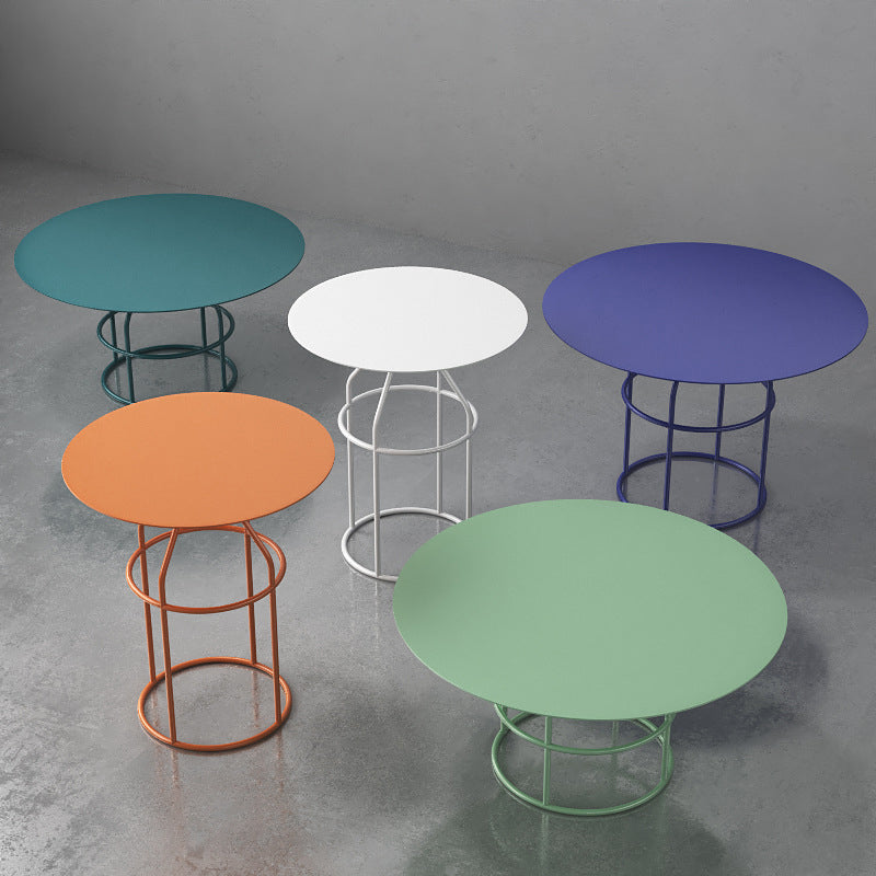 Frame 1 Coffee Table Contemporary Metal Round Cocktail Table