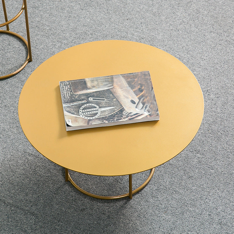 Frame 1 Coffee Table Contemporary Metal Round Cocktail Table