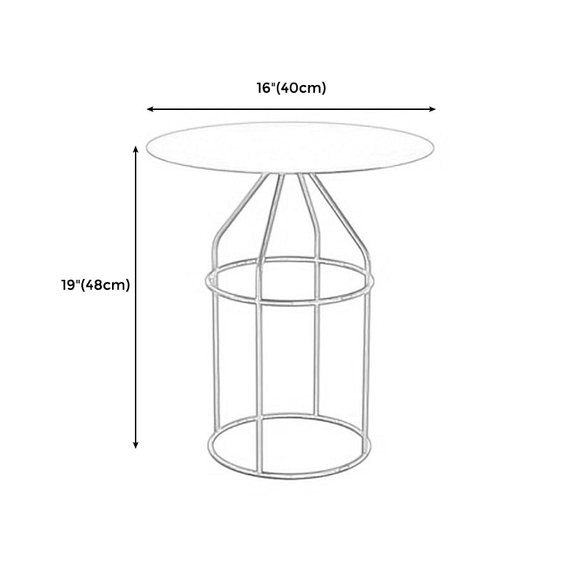 Frame 1 Coffee Table Contemporary Metal Round Cocktail Table