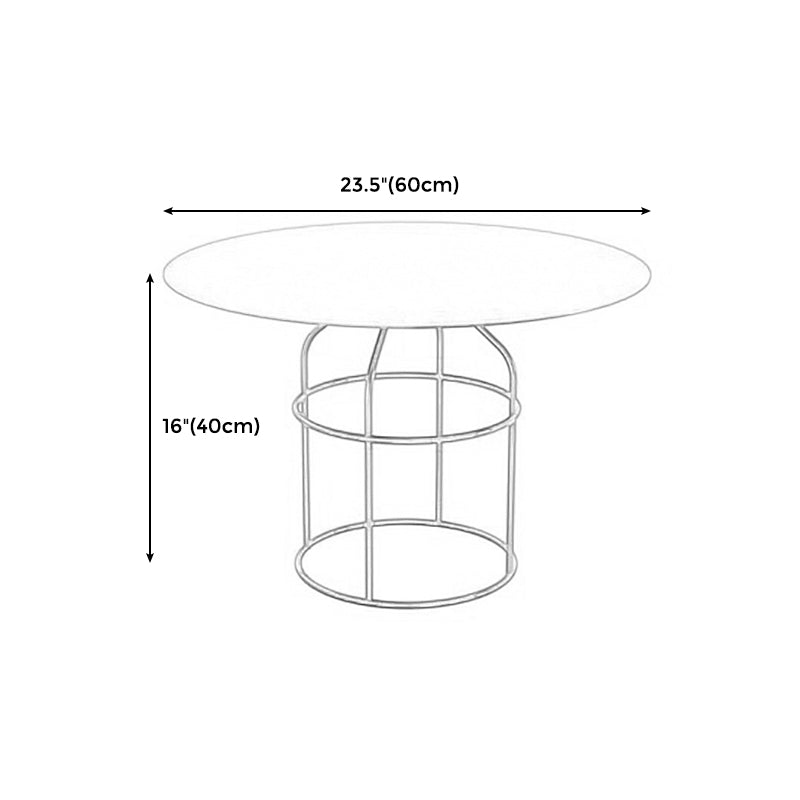 Frame 1 Coffee Table Contemporary Metal Round Cocktail Table