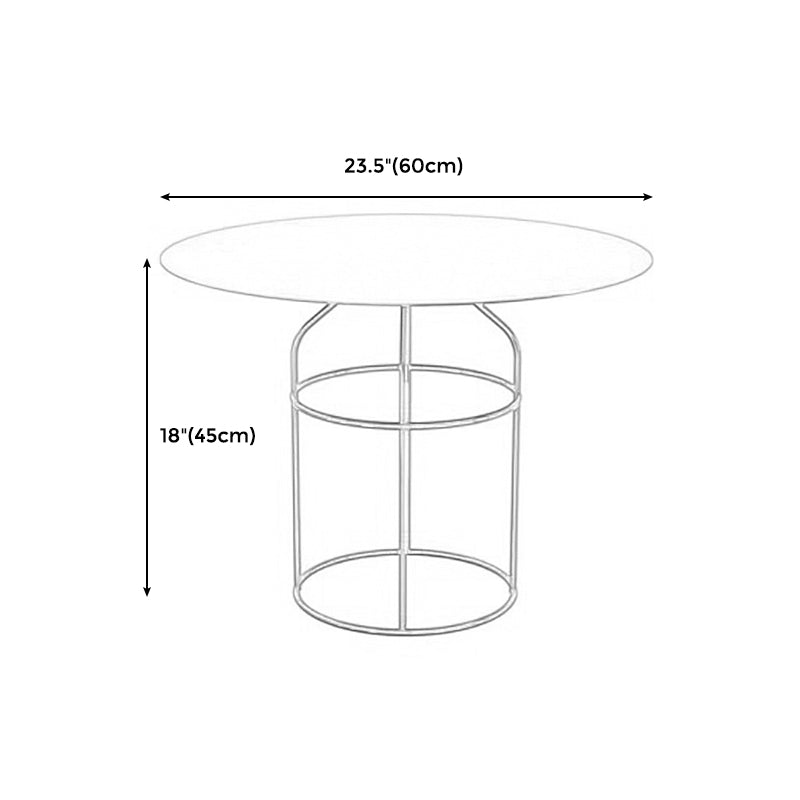 Frame 1 Coffee Table Contemporary Metal Round Cocktail Table