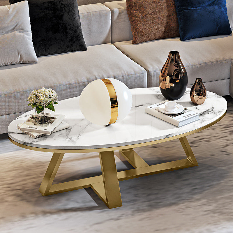 Trestle Coffee Table  Contemporary Cocktail Table for Living Room