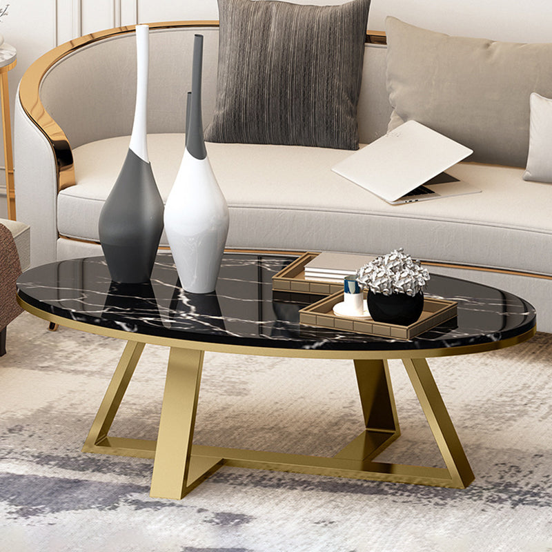 Trestle Coffee Table  Contemporary Cocktail Table for Living Room