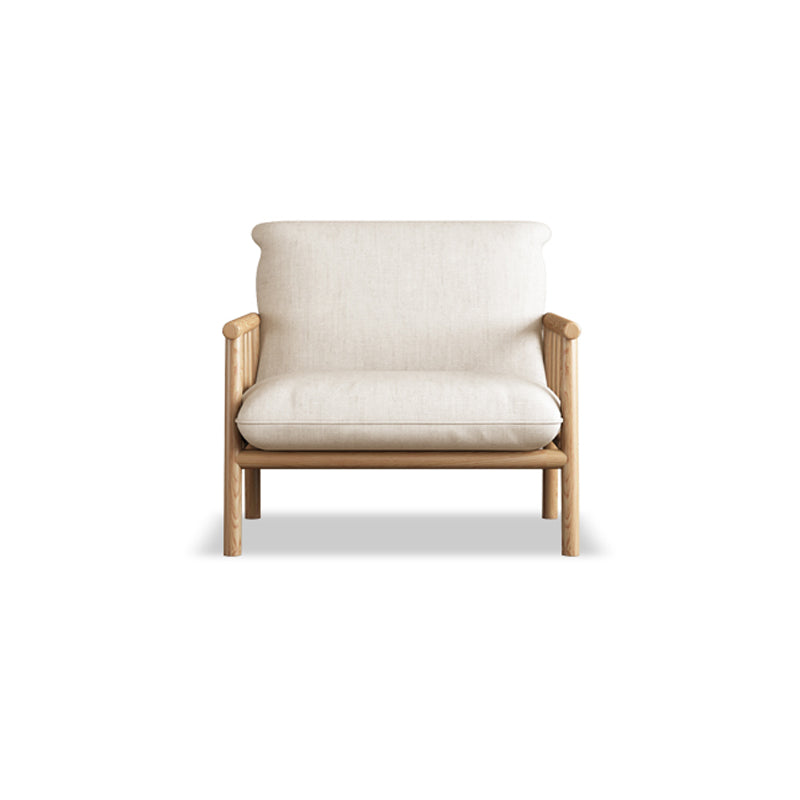 Modern Linen  Sofa 28.7"W Tight Back Sofa with Rolled Arm for Living Room