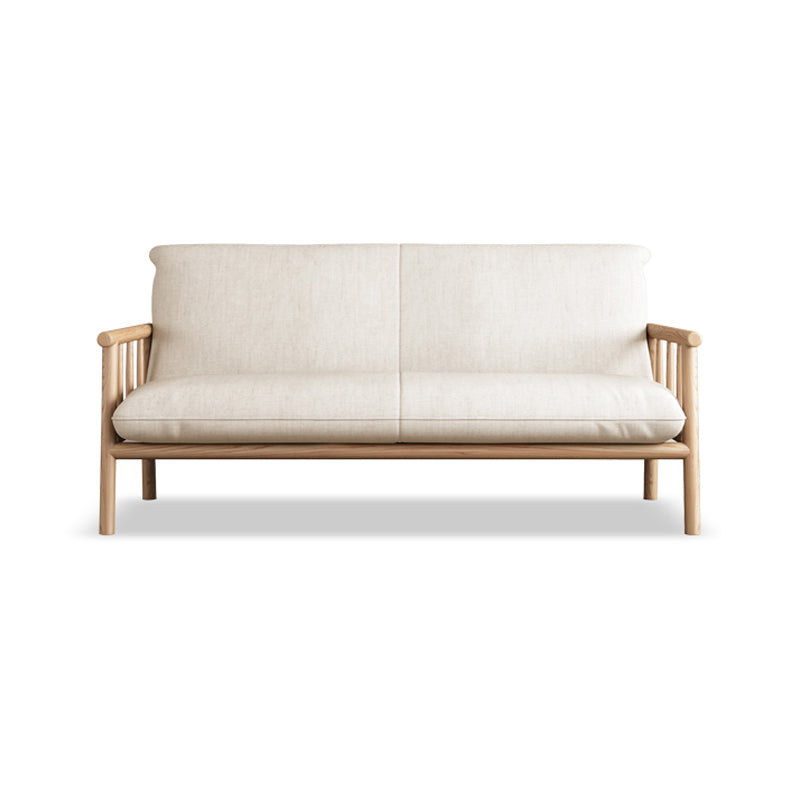 Modern Linen  Sofa 28.7"W Tight Back Sofa with Rolled Arm for Living Room