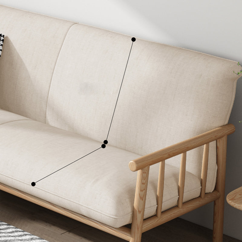 Modern Linen  Sofa 28.7"W Tight Back Sofa with Rolled Arm for Living Room