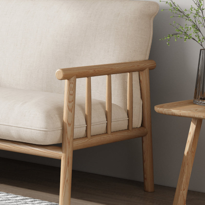 Modern Linen  Sofa 28.7"W Tight Back Sofa with Rolled Arm for Living Room