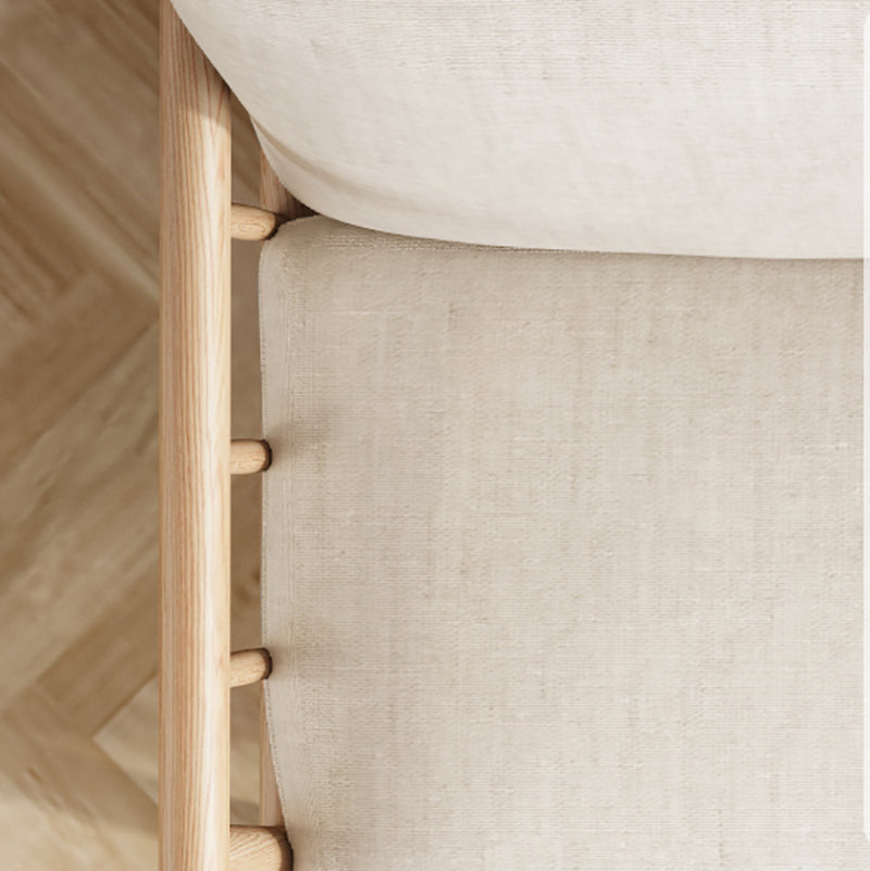 Modern Linen  Sofa 28.7"W Tight Back Sofa with Rolled Arm for Living Room