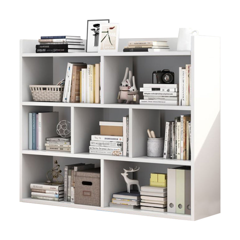 Closed Back Bookshelf Engineered Wood Bookcase for Study Room