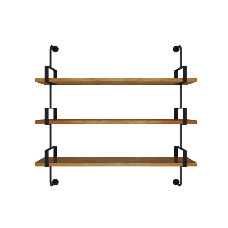 7.87"W Bookshelf Wall Mounted Industrial Style Bookcase for Home Study Room