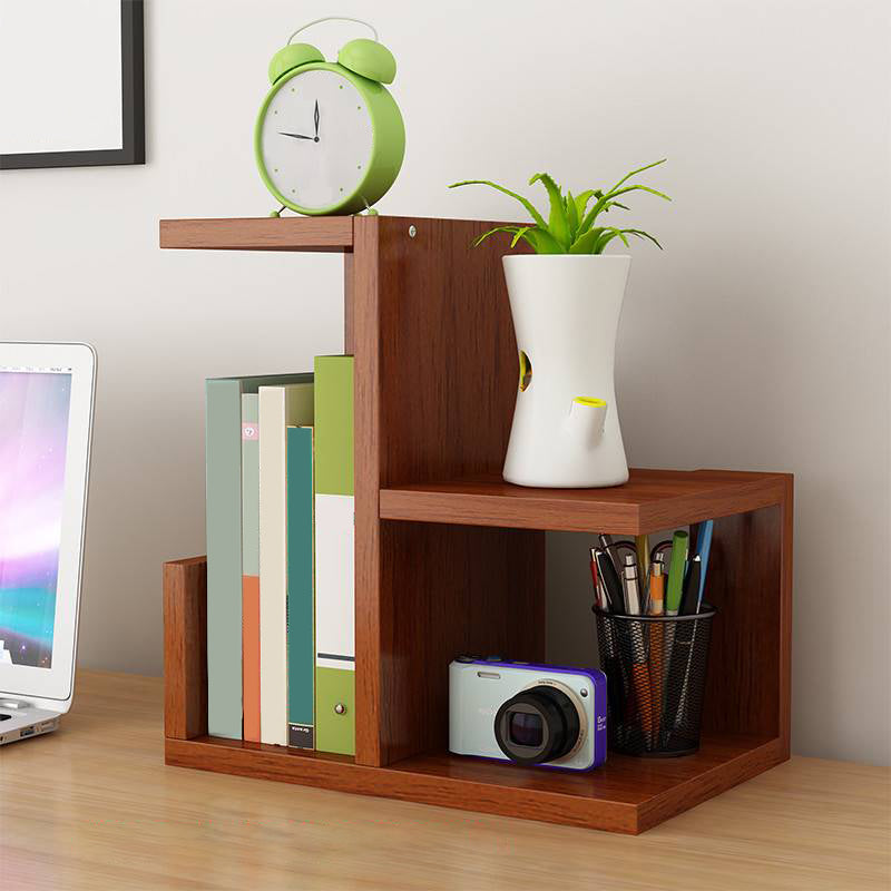 Scandinavian Style Bookshelf Open Back Wood Bookcase for Office