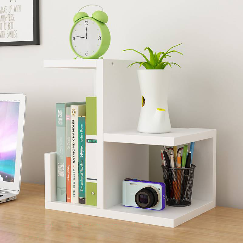 Scandinavian Style Bookshelf Open Back Wood Bookcase for Office