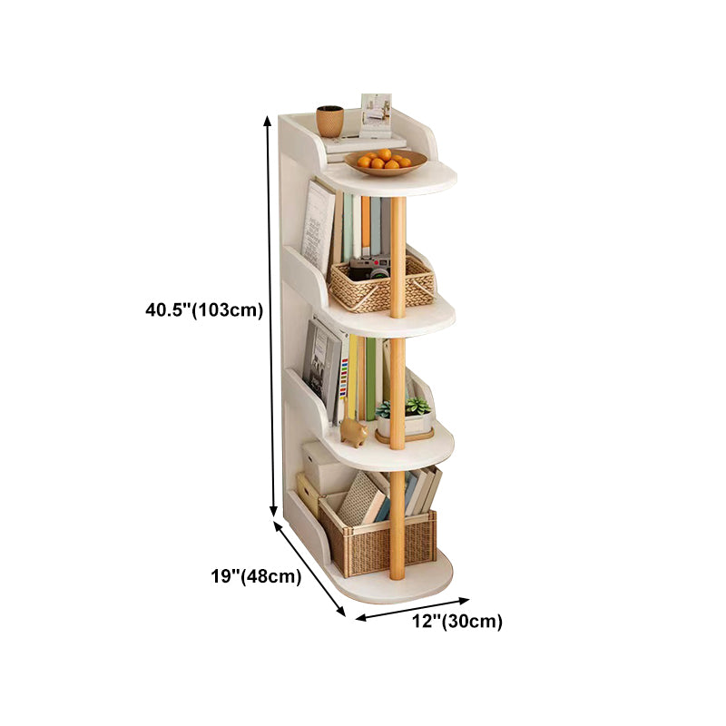 Scandinavian Bookshelf Engineered Wood Shelf Bookcase for Office