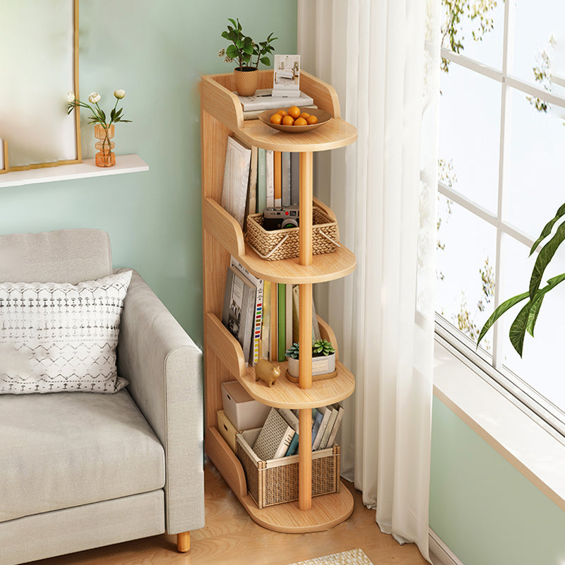 Engineered Wood Shelf Bookcase Scandinavian Bookshelf for Office