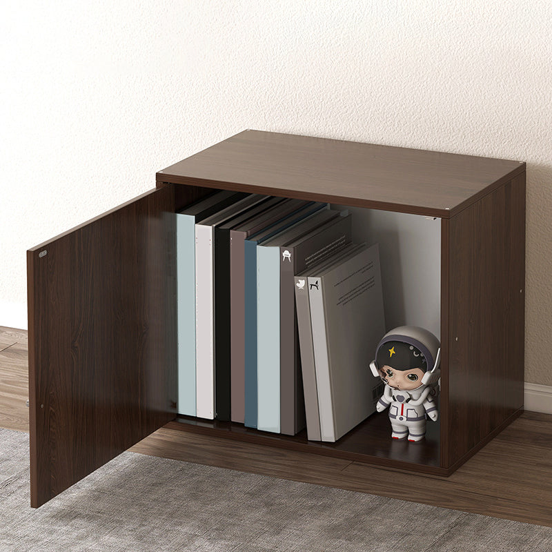 Wood Bookcase Scandinavian Bookshelf, 13.78" L x 9.45" W x 13.78" H