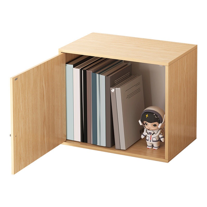 Wood Bookcase Scandinavian Bookshelf, 13.78" L x 9.45" W x 13.78" H