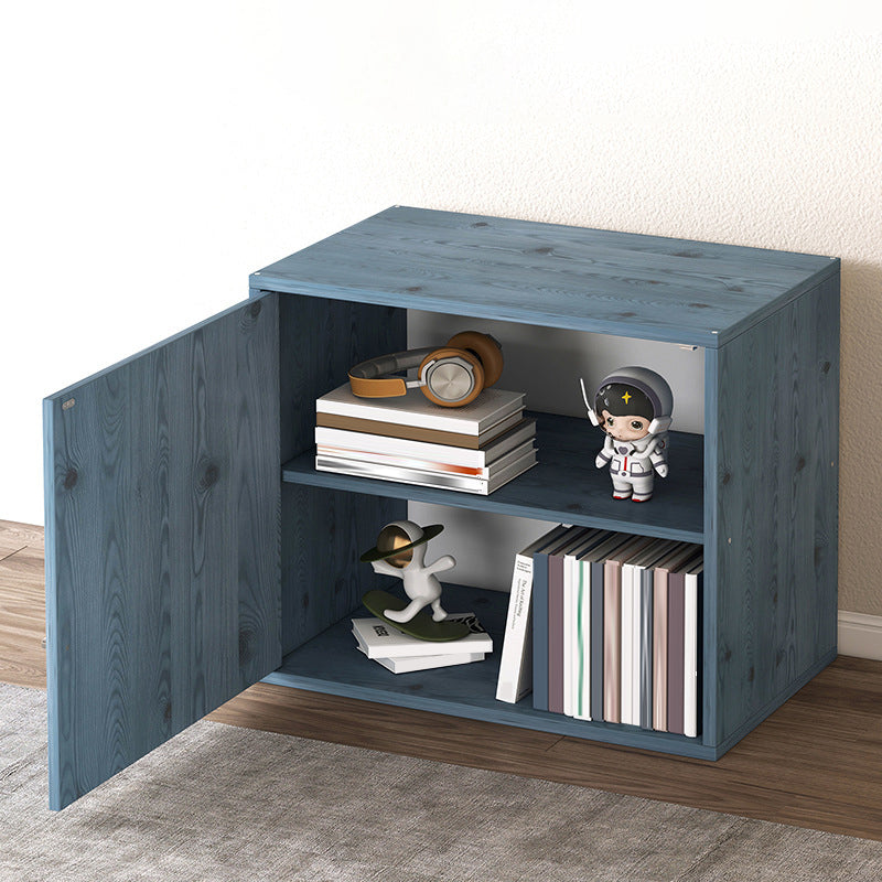 Wood Bookcase Scandinavian Bookshelf, 13.78" L x 9.45" W x 13.78" H