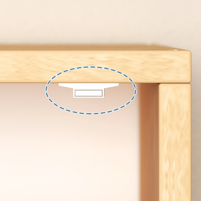 Wood Bookcase Scandinavian Bookshelf, 13.78" L x 9.45" W x 13.78" H