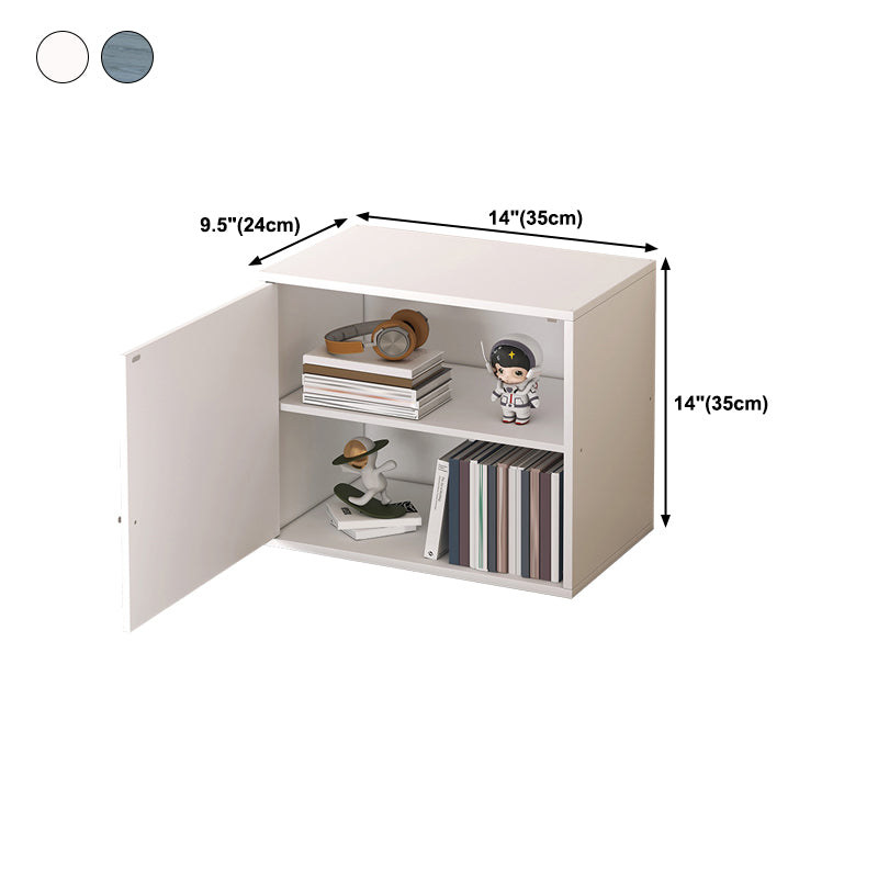 Wood Bookcase Scandinavian Bookshelf, 13.78" L x 9.45" W x 13.78" H