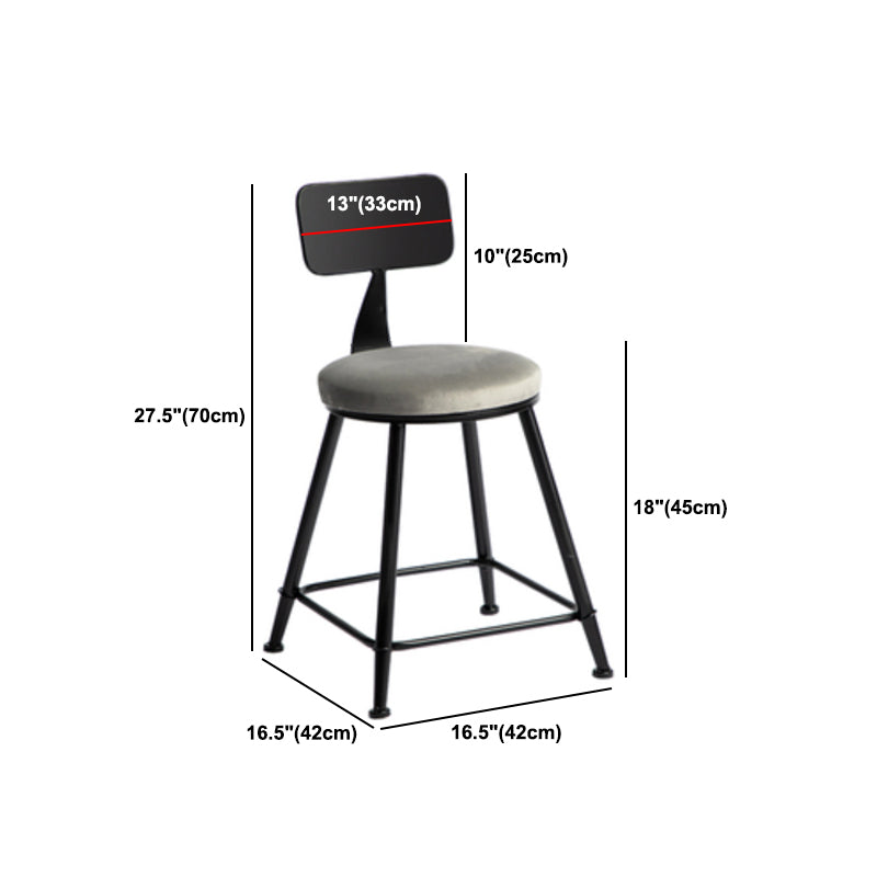 1/3 Pieces Industrial Iron Bar Table Set Round Bistro Set with Grey Faux Marble Top