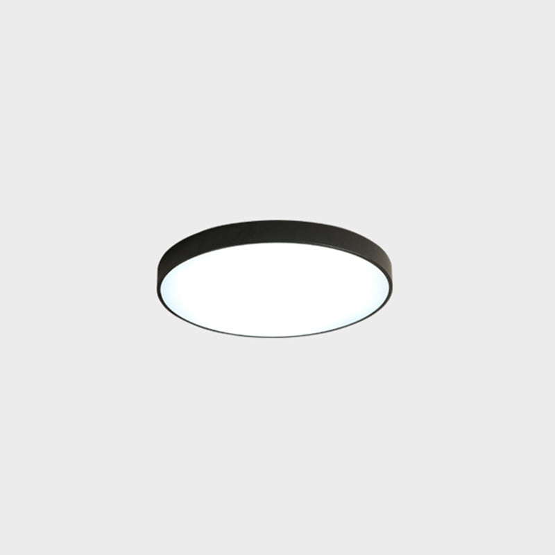 Metal LED Flush Mount Macaroon Circle Ceiling Mounted Fixture for Bedroom