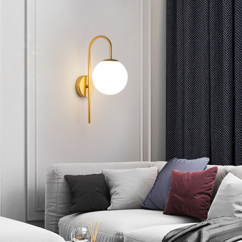 Modern Wall Lamp Household Glass Wall Mount Lighting for Sitting Room