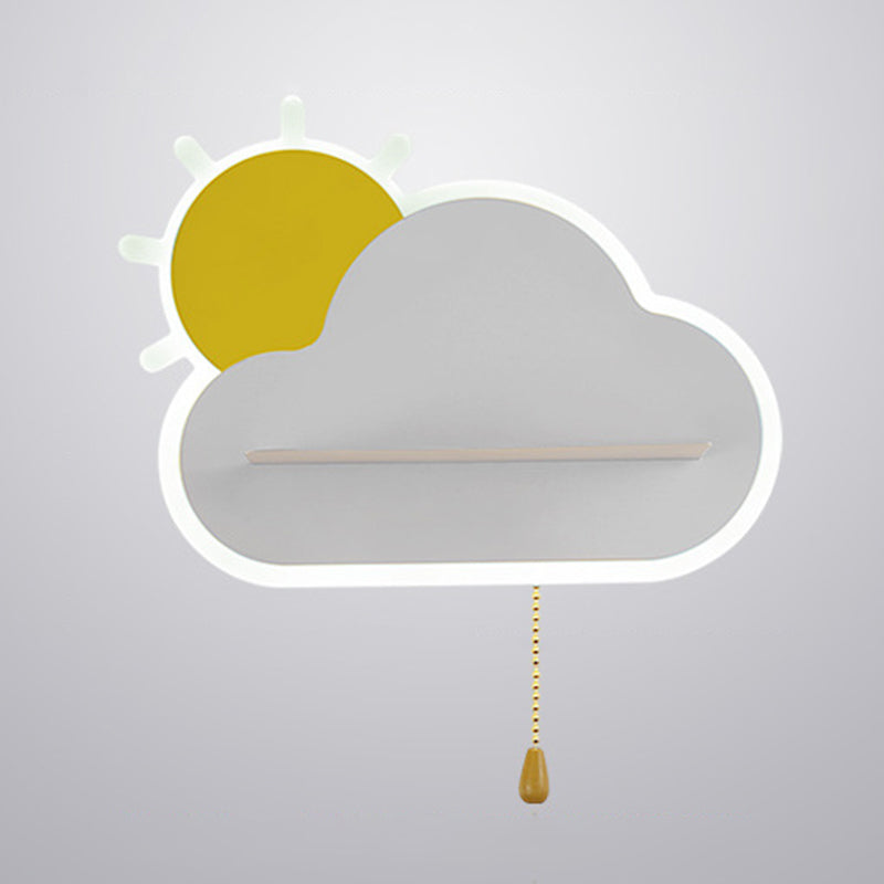Cloud Wall Mounted Lamps Modern Style Metal 1 Light Wall Light Sconces