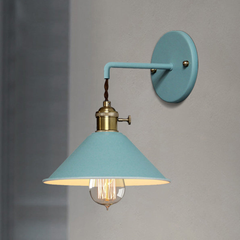 Modern Style Tapered Wall Sconces Metal 1 Light Wall Lighting Fixtures