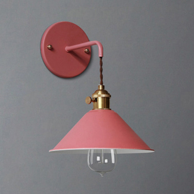 Modern Style Tapered Wall Sconces Metal 1 Light Wall Lighting Fixtures