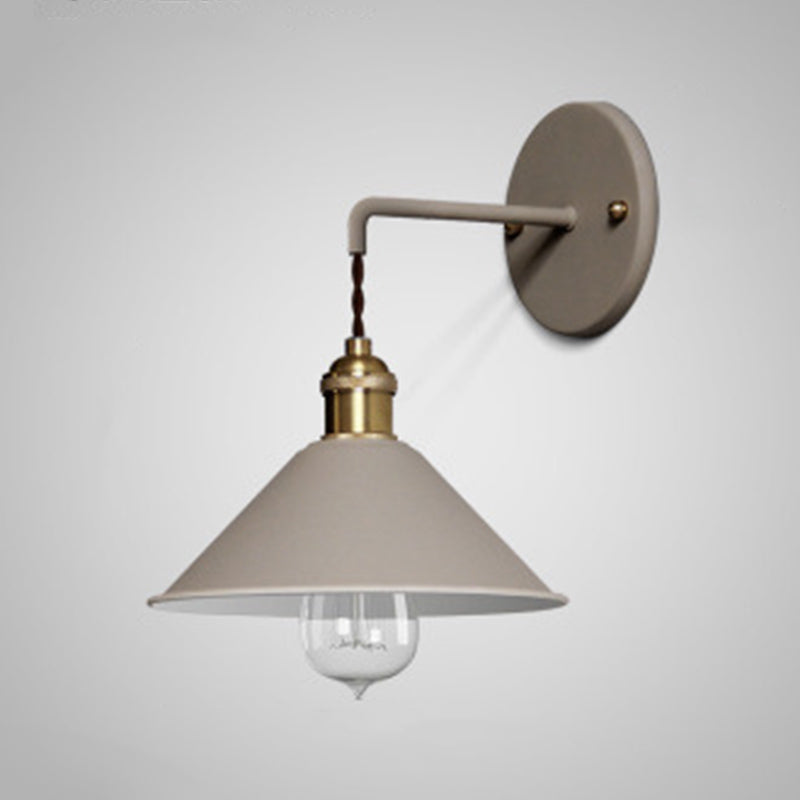 Modern Style Tapered Wall Sconces Metal 1 Light Wall Lighting Fixtures