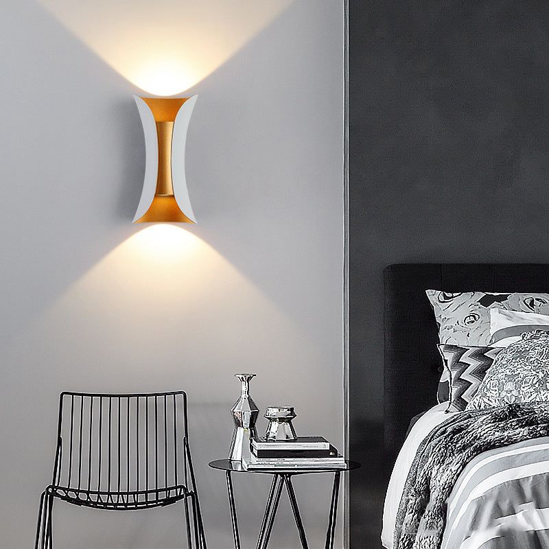 Modern Wall Washer Lighting Minimalist Metallic LED Wall Sconce for Sitting Room