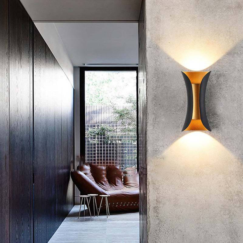 Modern Wall Washer Lighting Minimalist Metallic LED Wall Sconce for Sitting Room