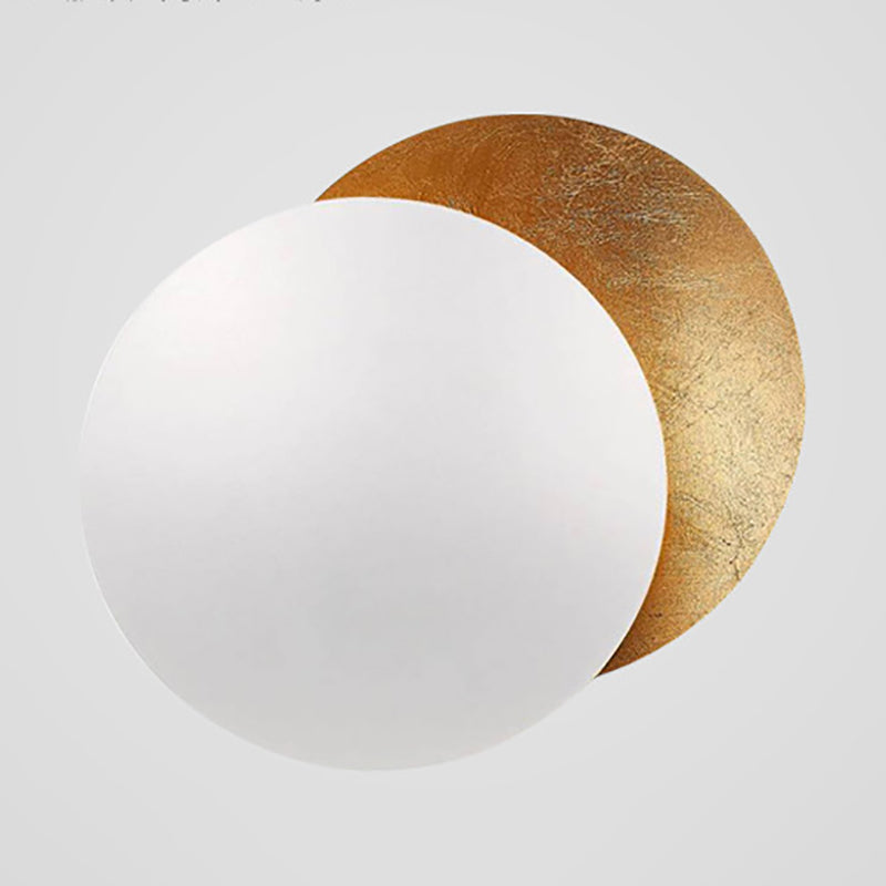 Postmodern Wall Mount Lighting Fixture Minimalist Metallic LED Wall Sconce