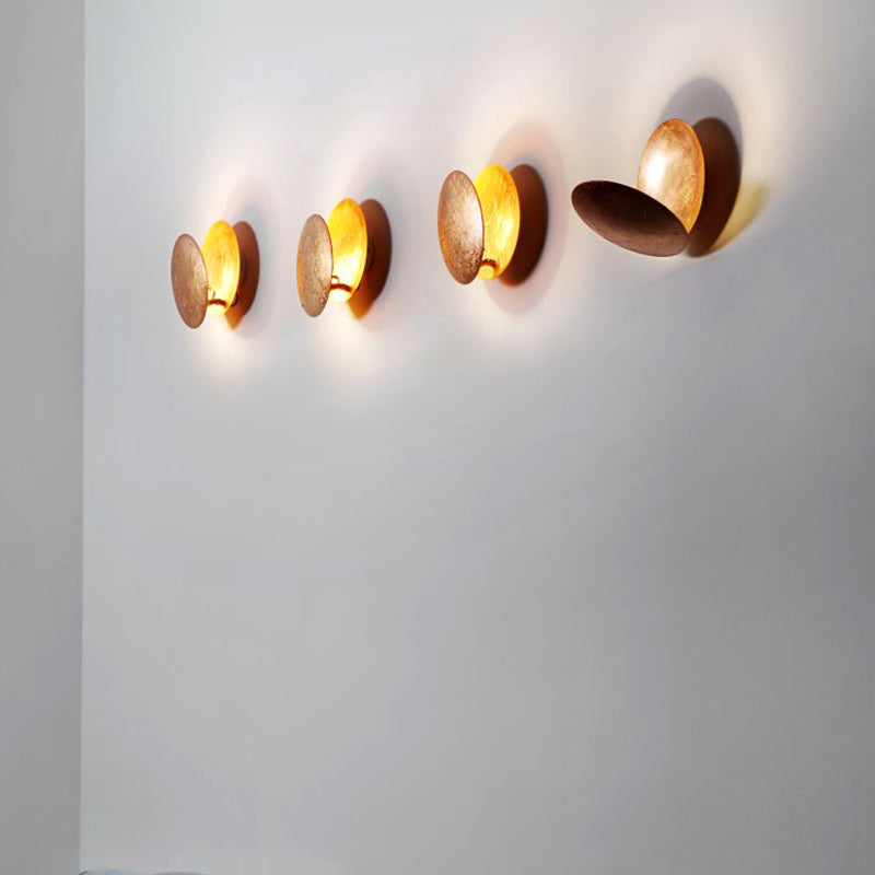 Postmodern Wall Mount Lighting Fixture Minimalist Metallic LED Wall Sconce