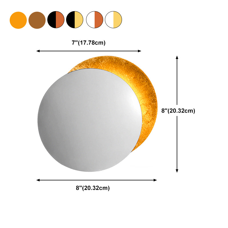 Postmodern Wall Mount Lighting Fixture Minimalist Metallic LED Wall Sconce