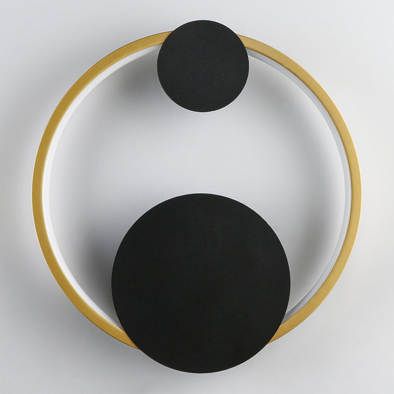 Metal Geometric Shape Wall Light Modern 1 Light Wall Mount Fixtures