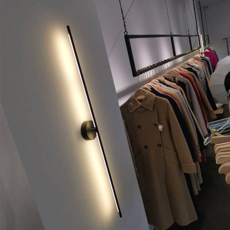 Metal Linear Shape Wall Light Modern 2 Lights Wall Mount Fixture