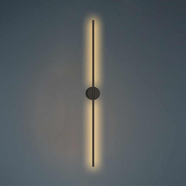 Metal Linear Shape Wall Light Modern 2 Lights Wall Mount Fixture