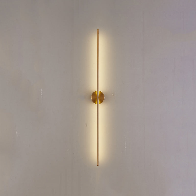 Metal Linear Shape Wall Light Modern 2 Lights Wall Mount Fixture